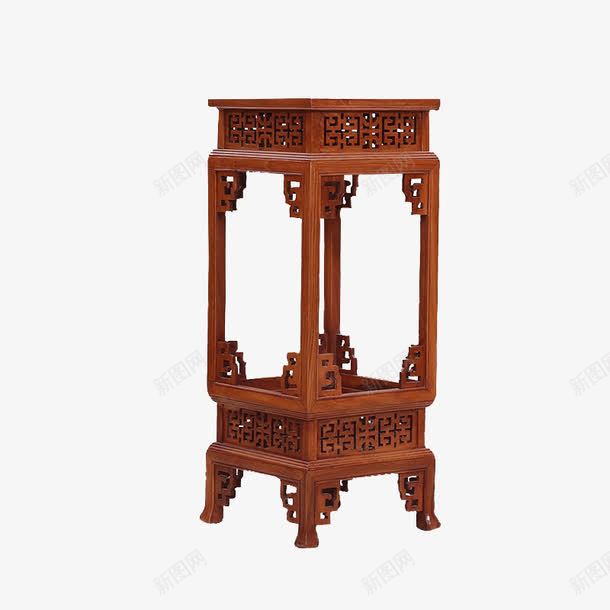 红木花架png免抠素材_88icon https://88icon.com 实木盆景架 客厅落地架 置物架 花几 非洲花梨木花架
