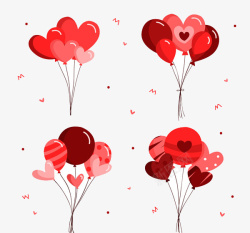 520爱心气球素材