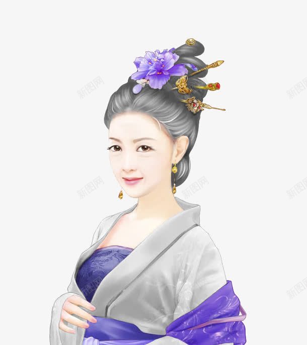 白头古装女子png免抠素材_88icon https://88icon.com 中国风 古代 古代仙女 古装 女 手绘 插画 美女