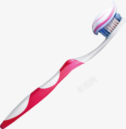 粉红色牙刷矢量图素材