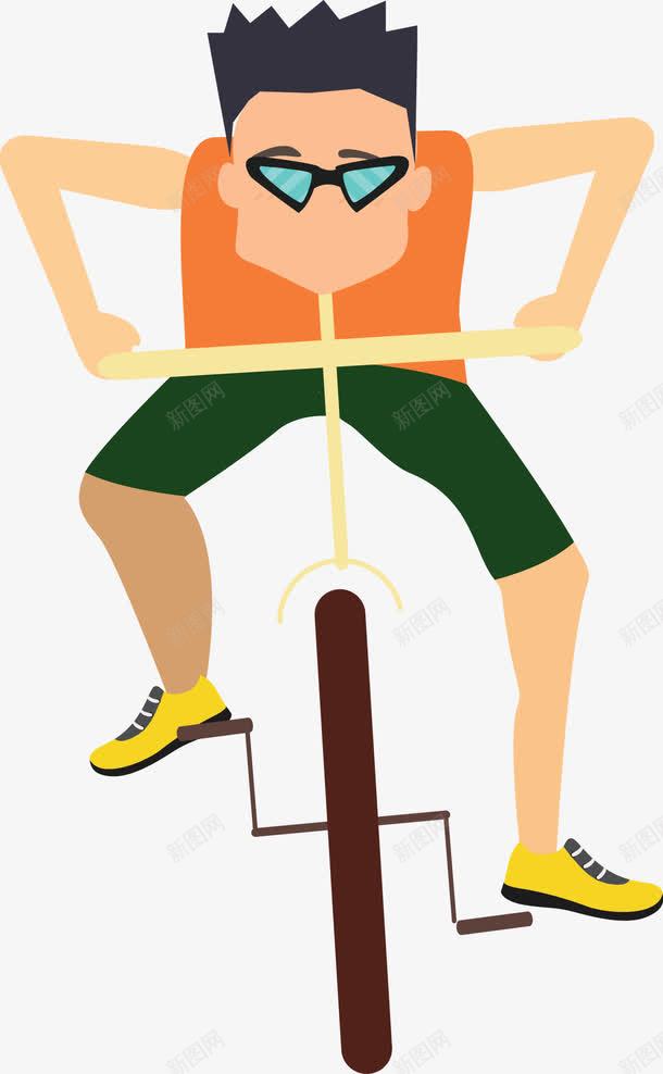 骑车男子正面图png免抠素材_88icon https://88icon.com 单车 卡通人 卡通骑车的人 男子 男孩 男性 矢量骑车的人 自行车 骑自行车 骑车 骑车人