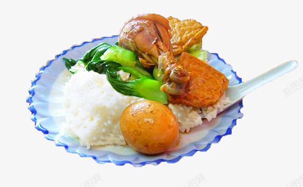 沙县小吃鸭腿饭psd免抠素材_88icon https://88icon.com 沙县 米饭 美食 鸭腿饭