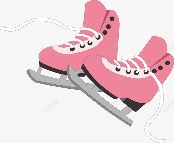 卡通滑冰鞋png免抠素材_88icon https://88icon.com 卡通 滑冰 鞋子 鞋带