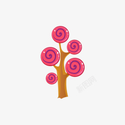 糖果树卡通可爱糖果树高清图片