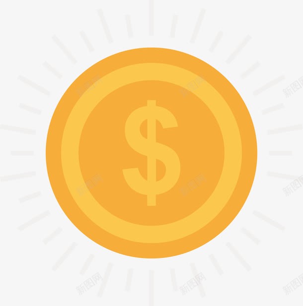 闪闪发光的金币png免抠素材_88icon https://88icon.com 光明 发光的金币 矢量金币 金币 金色光明 金钱