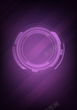紫色圆环背景图矢量图背景