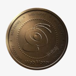 蚂蚁青铜硬币网上银行支付系统素材