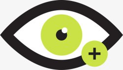 保护视力绿色绿色饱和视力眼睛高清图片