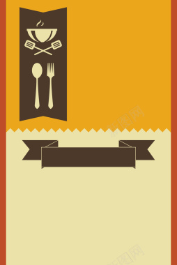 食品咖啡西餐餐馆海报矢量图背景