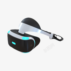 发光黑白色头戴VR头盔发光黑白色头戴VR头盔高清图片