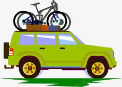 越野车自行车旅游素材