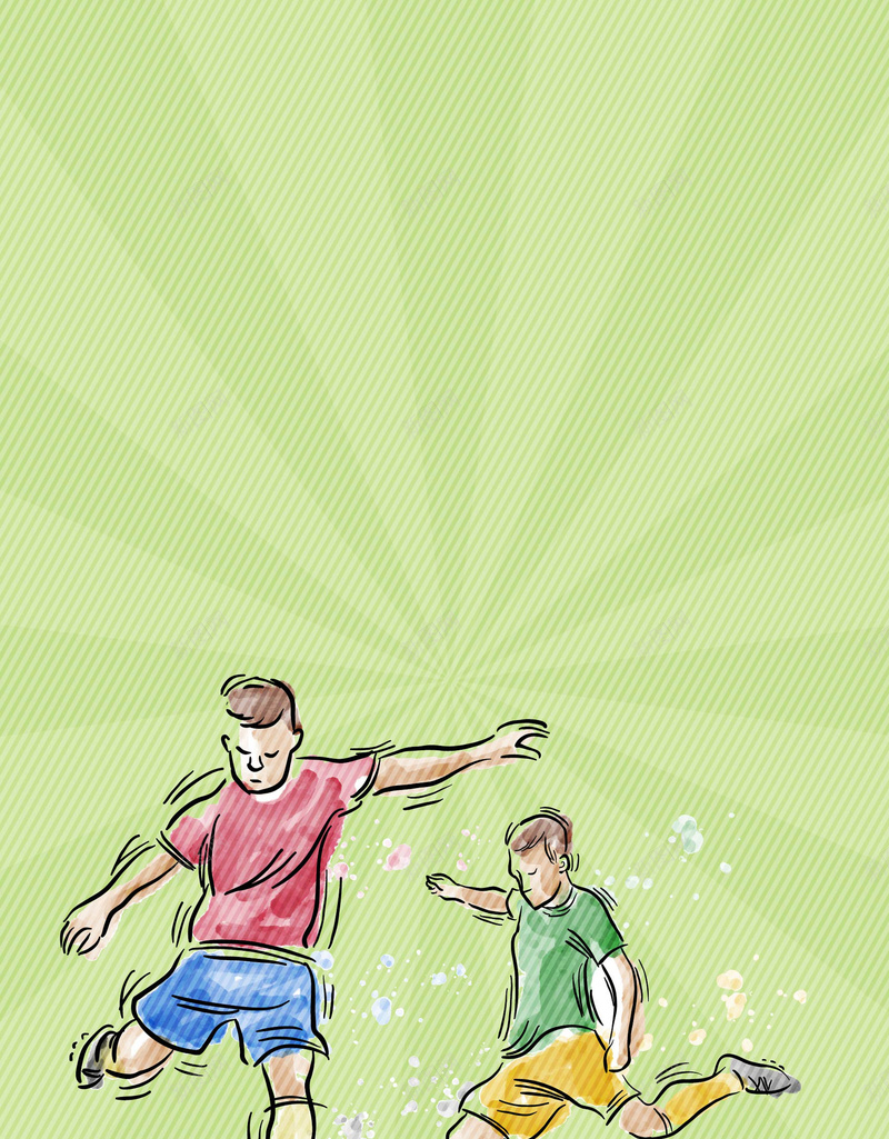卡通足球运动海报背景矢量图ai设计背景_88icon https://88icon.com 卡通 放射 海报 男孩 绿色 背景 足球 运动 矢量图