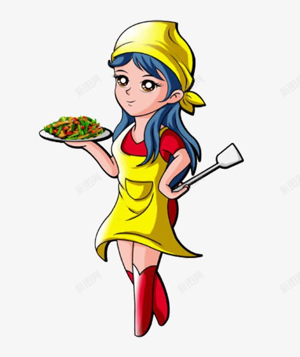 卡通厨师png免抠素材_88icon https://88icon.com 卡通 彩色 美女厨师 餐饮