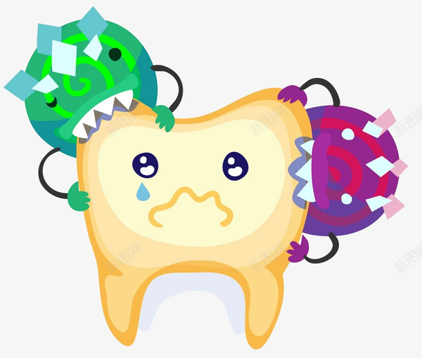 牙齿上的细菌png免抠素材_88icon https://88icon.com png图形 png装饰 卡通 牙齿 细菌 装饰