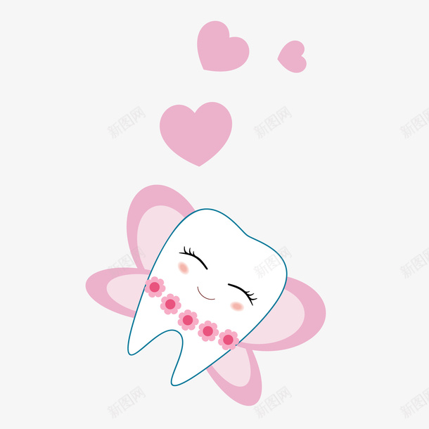 手绘粉色可爱牙齿矢量图eps免抠素材_88icon https://88icon.com png免抠图 创意 卡通 可爱 手绘 时尚 爱心 牙齿 白色 粉色 矢量图