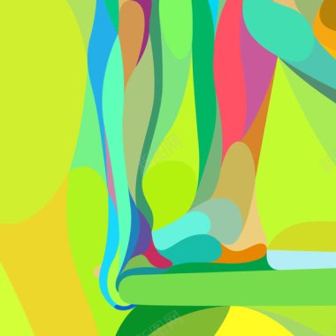 彩色油画腿海报背景背景