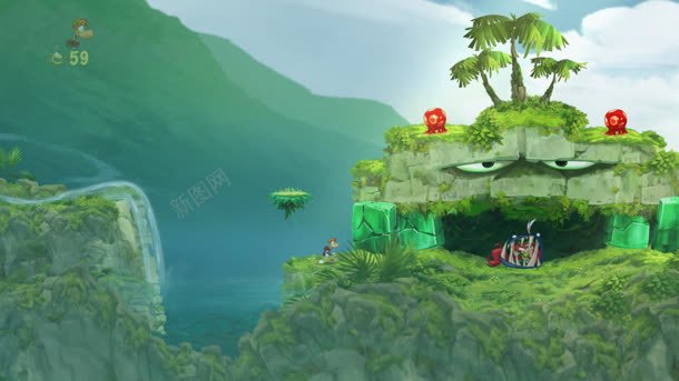 绿色植物风景游戏背景