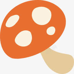 真菌蘑菇简易卡通蘑菇高清图片