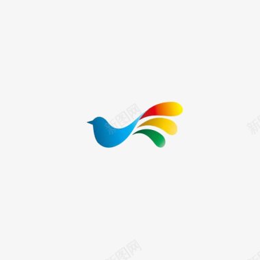 机械logo啄木鸟简笔画商标logo图标图标