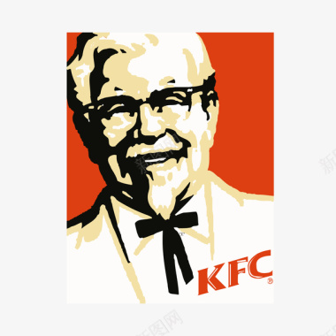 红色KFC快餐logo标志矢量图图标图标