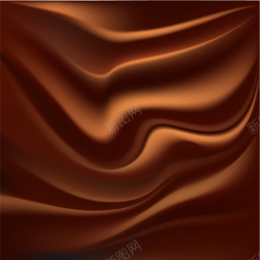 棕色丝滑巧克力背景矢量图背景