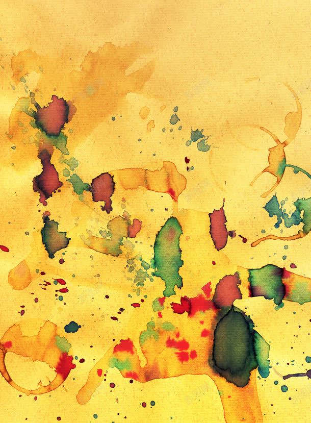 黄色背景水墨画作jpg设计背景_88icon https://88icon.com 水墨 画作 背景 黄色