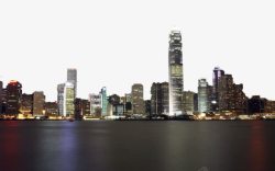香港海边夜景素材