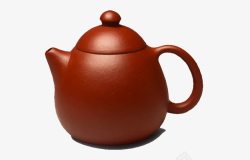 紫砂茶壶一个素材