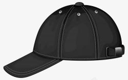 黑色棒球帽素材