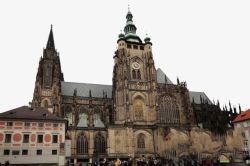 著名景点布拉格城堡素材