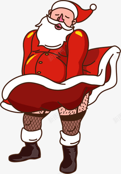 不一样的圣诞老人png免抠素材_88icon https://88icon.com 圣诞老人 圣诞节元素 手绘卡通人物