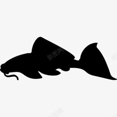 杀鱼素材鱼的轮廓图标图标
