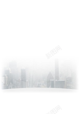 白雾中的城市海报背景背景