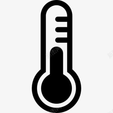 水银温度计科学图标图标