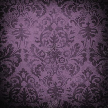 紫色欧式花纹背景背景