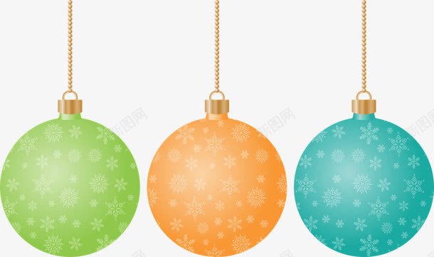 3个雪花球png免抠素材_88icon https://88icon.com 圣诞 圣诞小球 圣诞树 圣诞矢量图 圣诞节 树