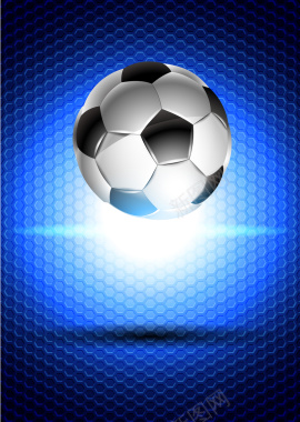 足球比赛深蓝色蜂窝状背景矢量图背景