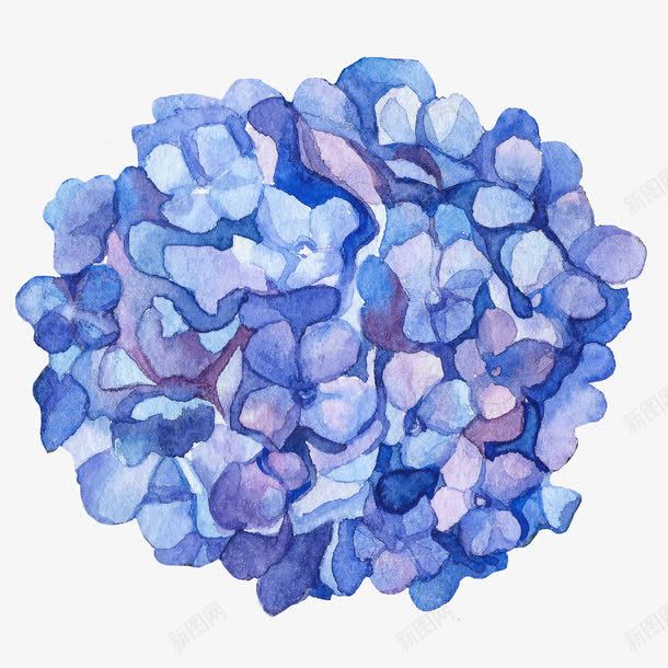 蓝色的花png免抠素材_88icon https://88icon.com 矢量装饰 花朵 装饰 装饰画 鲜花