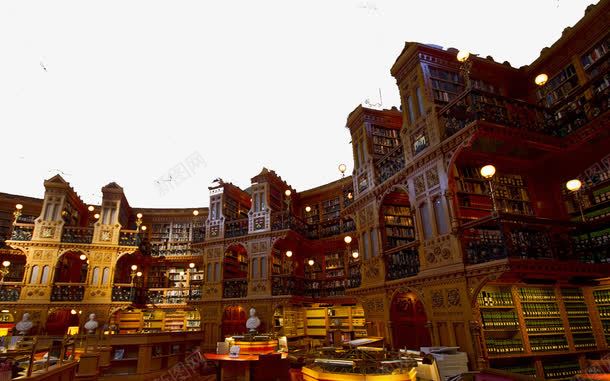 葡萄牙马夫拉图书馆png免抠素材_88icon https://88icon.com 名胜古迹 旅游风景 著名建筑