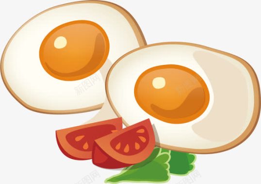 鸡蛋鸡蛋吃饭扁平图标图标