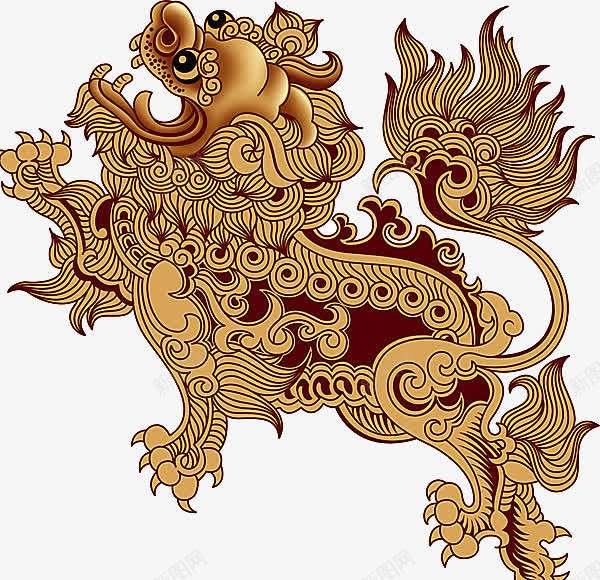 金色麒麟png免抠素材_88icon https://88icon.com 动漫麒麟兽 插画 水墨画 水墨麒麟 火麒麟 神兽 祥瑞麒麟 麒麟