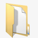 金色条形立式金色文件夹图标图标