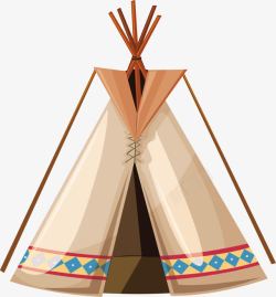 印第安帐篷民族部落帐篷高清图片