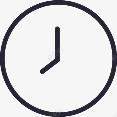 icon69圆形时钟矢量图图标图标
