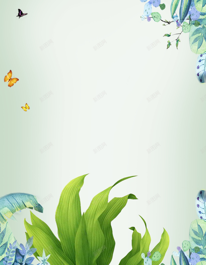 护发素广告促销海报psd设计背景_88icon https://88icon.com 化妆品 叶子 护发素 植物 洗发水 清新 生活用品 美容