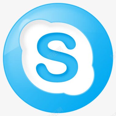 蓝色路标社会skype蓝色图标按钮图标