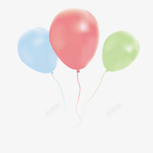 卡通红蓝绿配氢气球png免抠素材_88icon https://88icon.com 儿童玩耍 儿童节 儿童节节日 卡通 小清新 气球 氢气球 漂浮 红蓝绿