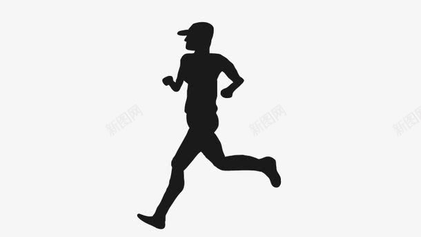 跑步人物png免抠素材_88icon https://88icon.com 健身男生剪影 矢量人物 跑步人物 跑步影子