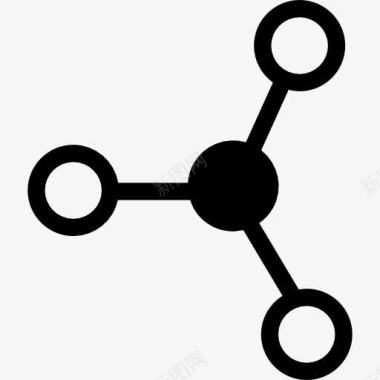 符号笔刷分子科学符号图标图标