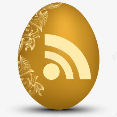 彩绘鸡蛋RSS鸡蛋蛋形社会图标图标